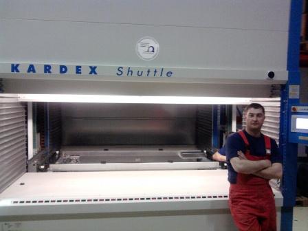  Табачная промышленность Филип Моррис Ижора склад запасных частей автоматизированное хранение KARDEX SHUTTLE XP