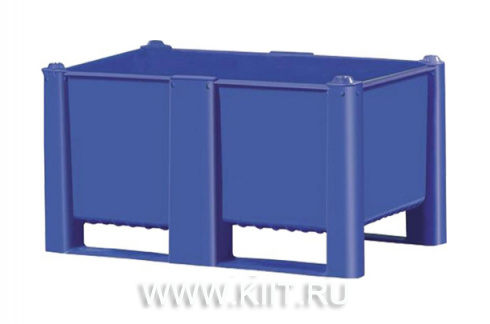 Контейнер BoxPallet 11-080-LA (540) 1200х800х540 мм сплошной синий