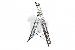 Трехсекционная алюминиевая лестница Megal 3x8