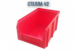 Ящик для склада Стелла V2 красный
