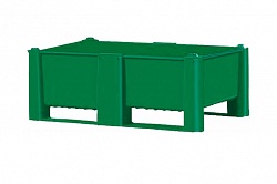 Контейнер BoxPallet 11-080-LA (440) 1200х800х440 мм сплошной зеленый