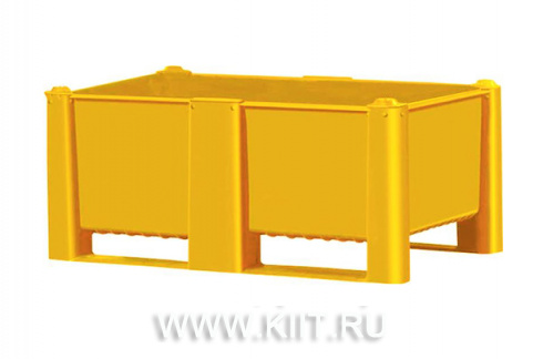 Контейнер BoxPallet 11-080-LA (540) 1200х800х540 мм сплошной желтый