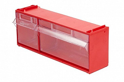 Короб с 2 откидными прозрачными ящиками Стелла mini 102/2