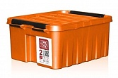 Оранжевый ящик Rox Box 2,5 литра с крышкой и клипсами 