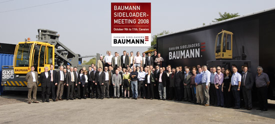 Встреча мировых дилеров BAUMANN 40 лет компании Бауманн мировой производитель сайдлодеров, боковых погрузчиков, боковых автопогрузчиков, погрузчиков с боковой загрузкой, погрузчики