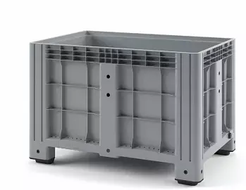 Фото большой сплошной контейнер ibox на ножках 1200х800х800 мм на сайте www.kiit.ru в интернет-каталоге КИИТ ☎ +7(800) 707-07-45 Изображение №2