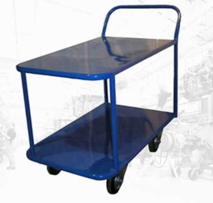 Фото тележка платформенная 2-х ярусная 700х1200 мм, металл кп-2-м-160-к на сайте www.kiit.ru в интернет-каталоге КИИТ ☎ +7(800) 707-07-45 Изображение №2