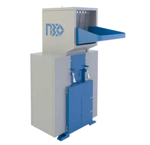 Модель дробилки с маркировкой PZO 600 DKU имеет каскадные ножи