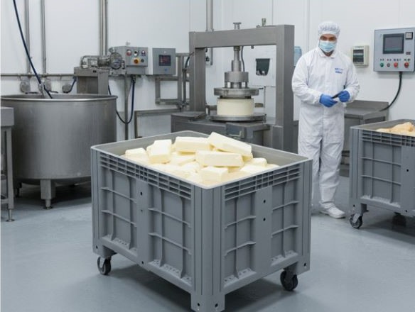 Фото сплошной контейнер на полозьях ibox 1200х800х800 мм на сайте www.kiit.ru в интернет-каталоге КИИТ ☎ +7(800) 707-07-45 Изображение №3