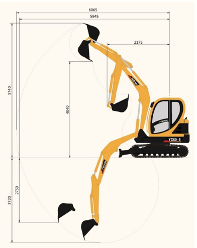 Фото мини экскаватор yuchai yc 60-9 на сайте www.kiit.ru в интернет-каталоге КИИТ ☎ +7(800) 707-07-45 Изображение №16