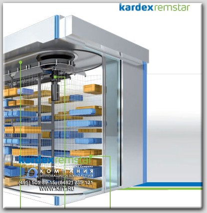 Фото автоматизированный горизонтальный склад карусельного типа kardex horizontal на сайте www.kiit.ru в интернет-каталоге КИИТ ☎ +7(800) 707-07-45 Изображение №4