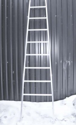 Алюминиевая наклонная лестница ЛПНА