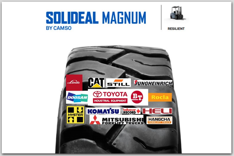 Шины Solideal Magnum для вилочных погрузчиков 