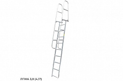Лестница с поручнями Megal ЛПНА 3,0 (4,17)