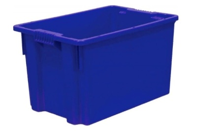 Ящик FUTURA 600х400х350 сплошной синий. Изображение №1