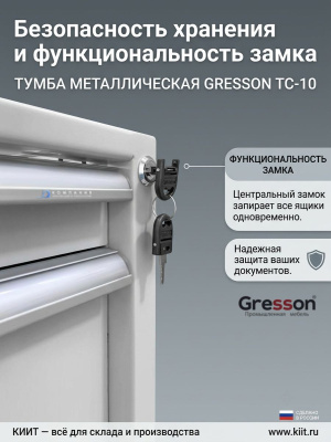 Тумба металлическая GRESSON ТС-10. Изображение №3