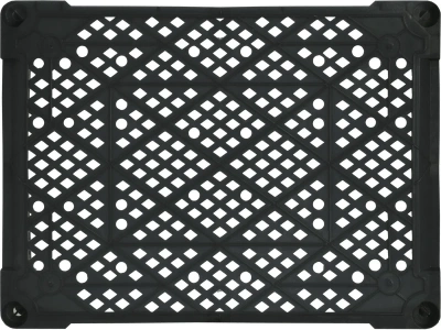 Черный грибной ящик 400х300х110 перфорированный. Изображение №4