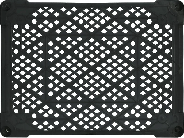 Фото черный грибной ящик 400х300х110 перфорированный на сайте www.kiit.ru в интернет-каталоге КИИТ ☎ +7(800) 707-07-45 Изображение №4