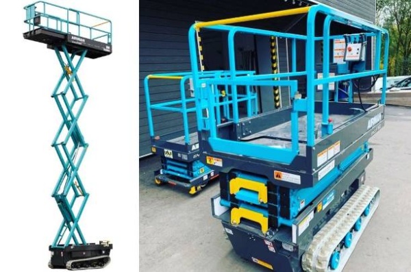 Фото ножничный гусеничный подъемник airman encl068s-3 на сайте www.kiit.ru в интернет-каталоге КИИТ ☎ +7(800) 707-07-45