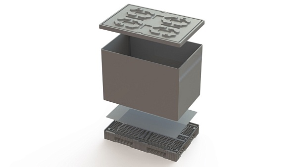 Фото разборный пластиковый облегчённый контейнер polybox на сайте www.kiit.ru в интернет-каталоге КИИТ ☎ +7(800) 707-07-45 Изображение №5