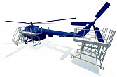 Рабочая платформа для обслуживания вертолета Megal ПОА Х