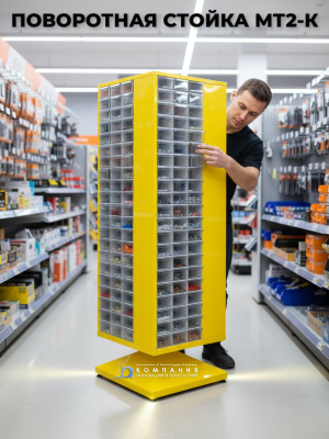 Поворотная стойка в комплекте с лотками MT2-K, жёлтый. Изображение №3