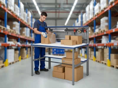 Упаковочный стол GRESSON СУ-1500 (1500x700 мм, регулировка высоты, до 300 кг, Россия). Изображение №5