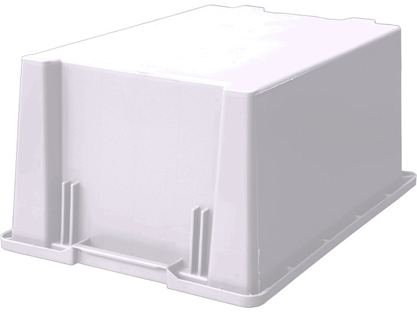 Фото ящик сплошной 600×400×270 мм, объем 43 л. белый на сайте www.kiit.ru в интернет-каталоге КИИТ ☎ +7(800) 707-07-45 Изображение №2