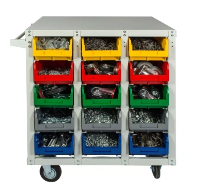 Мобильный стеллаж СТЕЛЛА V3-30 ячеек (150И). Изображение №3