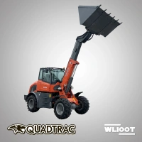 Телескопический погрузчик QUADTRAC WL100T EVO — один из самых мощных в линейке дизельных моделей от производителя спецтехники QUADTRAC ENGINEERING. Предназначен для работы с различными грузами массой до 2500 кг на рельефных поверхностях и сложных грунтах.