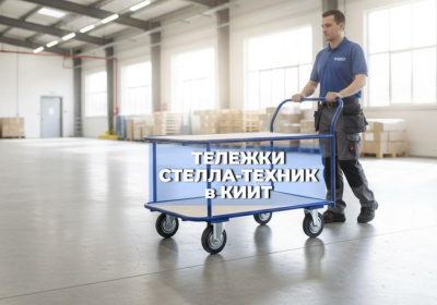 Тележка платформенная 2-х ярусная 500х800 мм, металл, фанера КП-2-Ф-5-8-125-И. Изображение №2