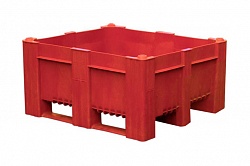 Контейнер BoxPallet 11-100-LA-ACE (540) 1200х1000х540 мм сплошной красный