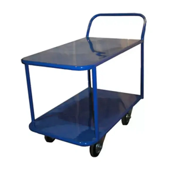 Фото тележка платформенная 2-х ярусная 700х1200 мм, металл кп-2-м-150-и на сайте www.kiit.ru в интернет-каталоге КИИТ ☎ +7(800) 707-07-45 Изображение №3