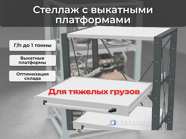 Фото дополнительная секция к стеллажу диком вт-01 на сайте www.kiit.ru в интернет-каталоге КИИТ ☎ +7(800) 707-07-45 Изображение №2