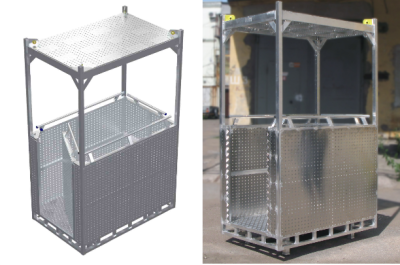 Люлька подвесная алюминиевая Megal ЛПА 2/1. Изображение №1