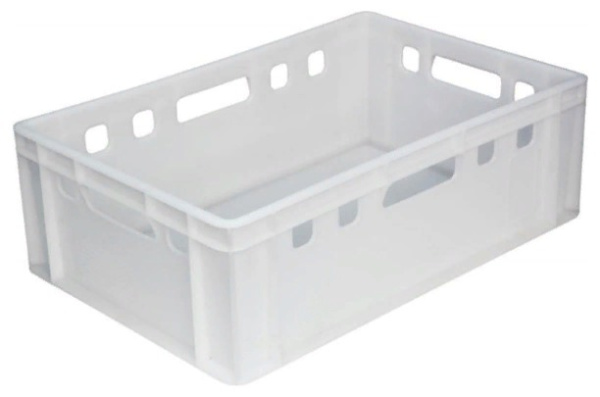 Фото ящик п/э 600х400х200 сплошной е2 белый морозостойкий, гладкое дно на сайте www.kiit.ru в интернет-каталоге КИИТ ☎ +7(800) 707-07-45