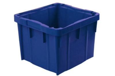 Ящик п/э "Тетра-рекс" 392х364х298 (1л) синий морозостойкий. Изображение №1