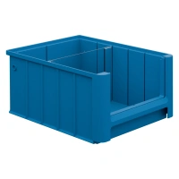 Полочный контейнер SK-3214 300х235х140 мм iPlast голубой с 1 поперечной перегородкой
