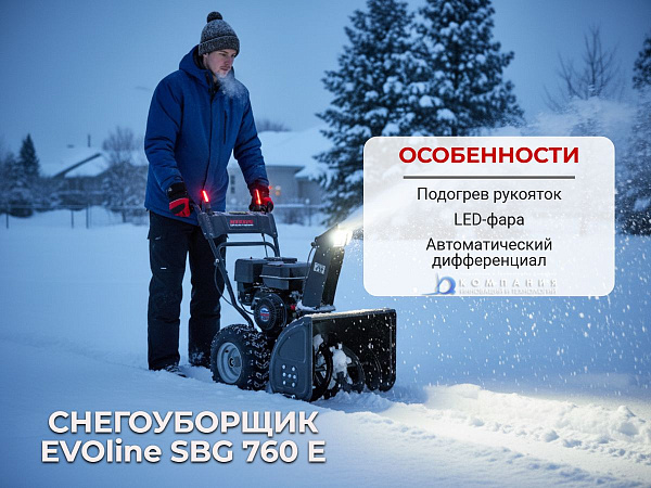 EVOline SBG 760 E Standard — это практичное и надежное решение для эффективной зимней уборки по доступной цене