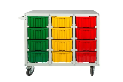 Тележка - стеллаж с ящиками Стелла-техник V4-12 160-К мобильный. Изображение №5