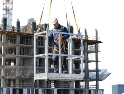 Площадка подвесная алюминиевая MEGAL ППА-1 (160 кг, размер площадки 1,25х0,6 м). Изображение №1