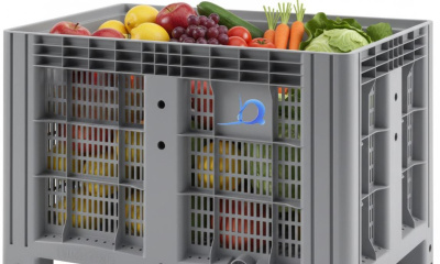 Перфорированный контейнер на полозьях IBOX 1200х800х800 мм. Изображение №4