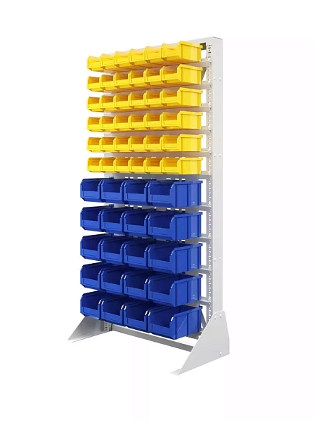 Фото односторонний стеллаж стойка стелла-техник а1-06-05-00 на сайте www.kiit.ru в интернет-каталоге КИИТ ☎ +7(800) 707-07-45 Изображение №2