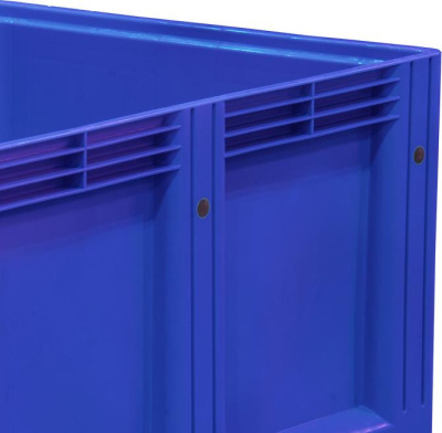 Контейнер Big Box D-Box 1210 S (760) 1200x1000x760 мм сплошной на ножках синий. Изображение №3