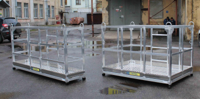 Подвесная алюминиевая площадка MEGAL ППА-4 (320 кг, 1,705х1,105 м, 53 кг). Изображение №13