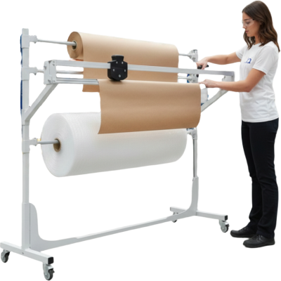 Стойка для рулонов с резаком GRESSON СРР-1500 (1500 мм, рабочая ширина реза 1335 мм, на колесах). Изображение №1