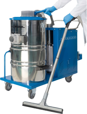 Промышленный пылесос VACTOOL HA30M90 (380 В, 3 кВт, 90 л, нержавеющая сталь AISI 304). Изображение №1