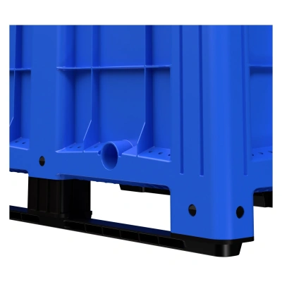 Большой контейнер на полозьях 1200x800x800 мм iPlast iBOX голубой (450 кг, 515 л, PE). Изображение №19