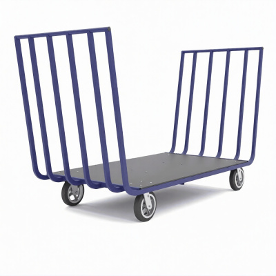 Тележка платформенная усиленная RUSKLAD ТПУД 7401 800х1919х960 (1000 кг, цельносварная, фанера 9 мм). Изображение №3