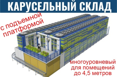 Многоуровневая автоматизированная складская система с подъемной платформой. Изображение №1